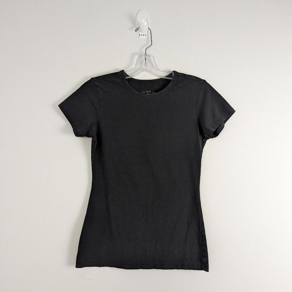 Kenneth Cole Reaction Women's Basic Black T-Shirt Size S/P